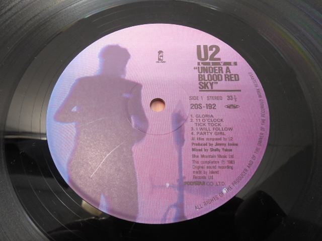 U2 / UNDER A BLOOD RED SKY (帯あり・国内盤) 　 　 LP盤・20S-192_画像5