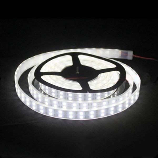 LEDテープライト ホワイト 白 24V 5M 2列 5050SMD カバー付 600連 切断可 蛍光灯 トラック 船舶 サイド マーカー LEDテープ 劣化防止 DD11_画像3