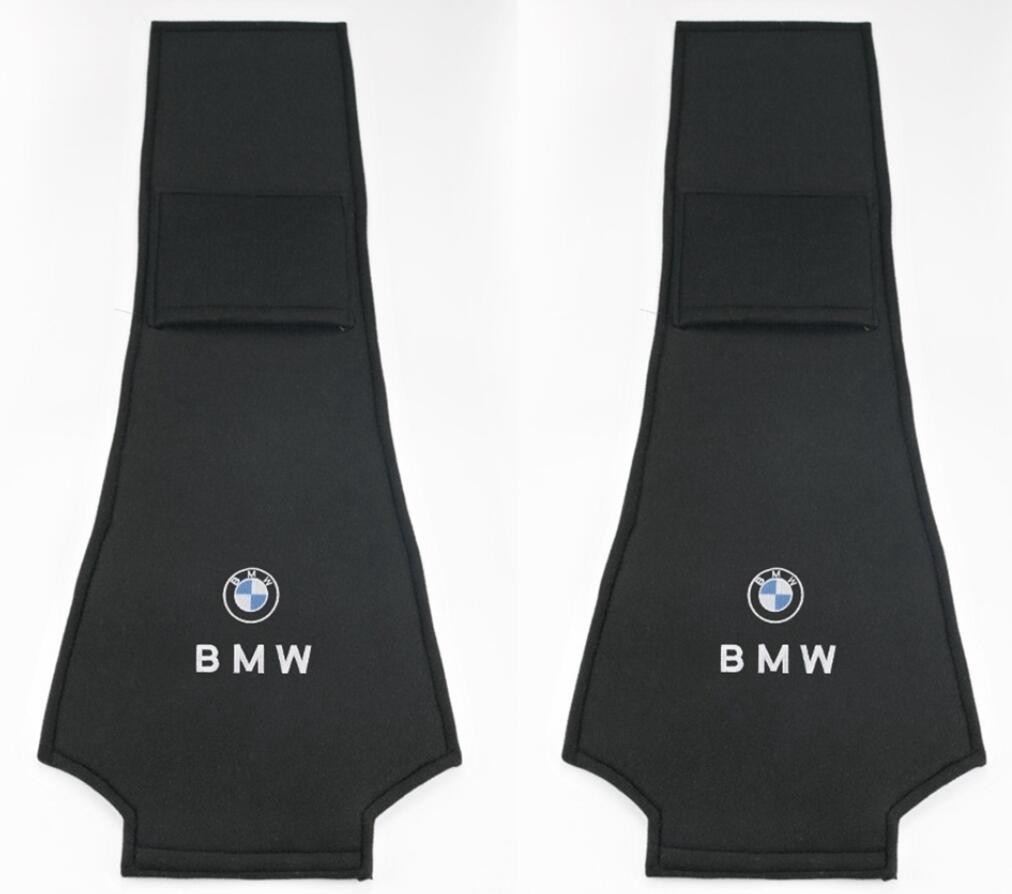 新品 BMW 車のヘッドレストカバー 専用車ロゴ シートヘッド枕カバー プロテクター ネックピローカバー アクセサリー 2点セットの画像2