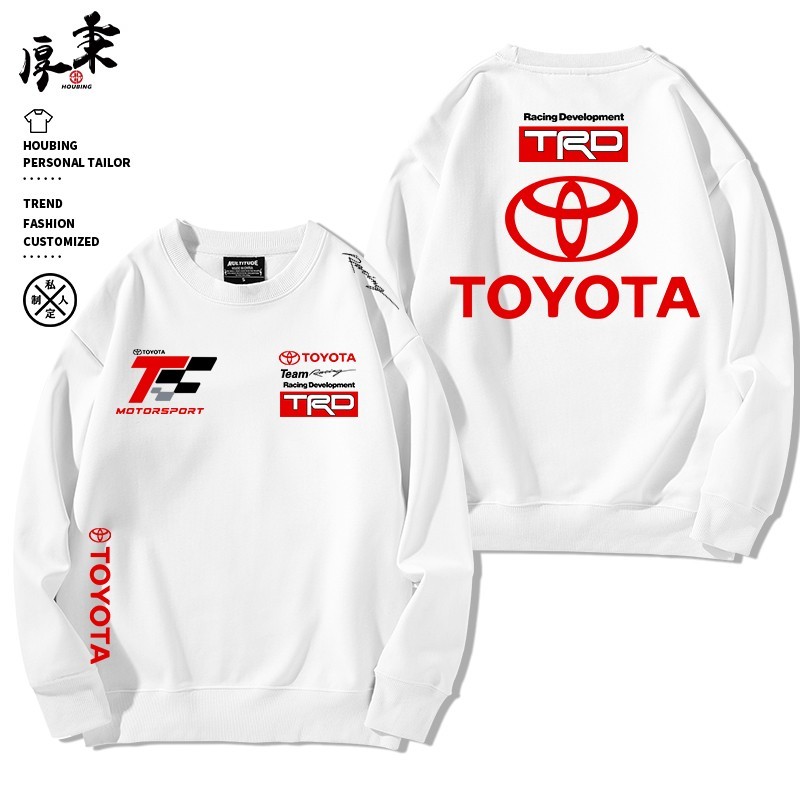 03★新作★トヨタ TRD Racing★モータースポーツ ロゴ カジュアルな服 メンズ 長袖Tシャツ 長袖 スウェット 休暇服_画像1