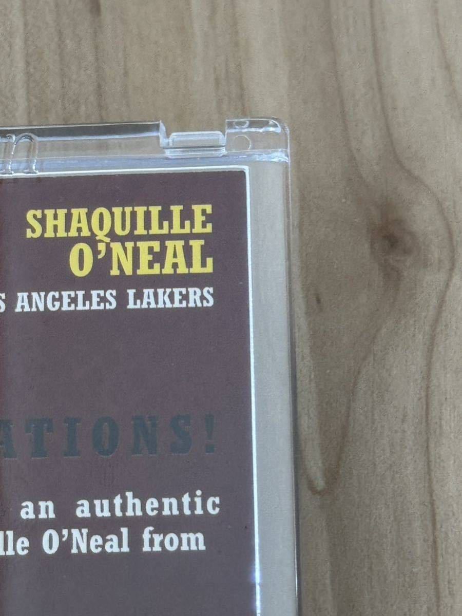 直筆サインカード 2002 -03 Topps SHAQUILLE O'NEAL Auto / シャキール オニール Autograph LA Lakers_画像8