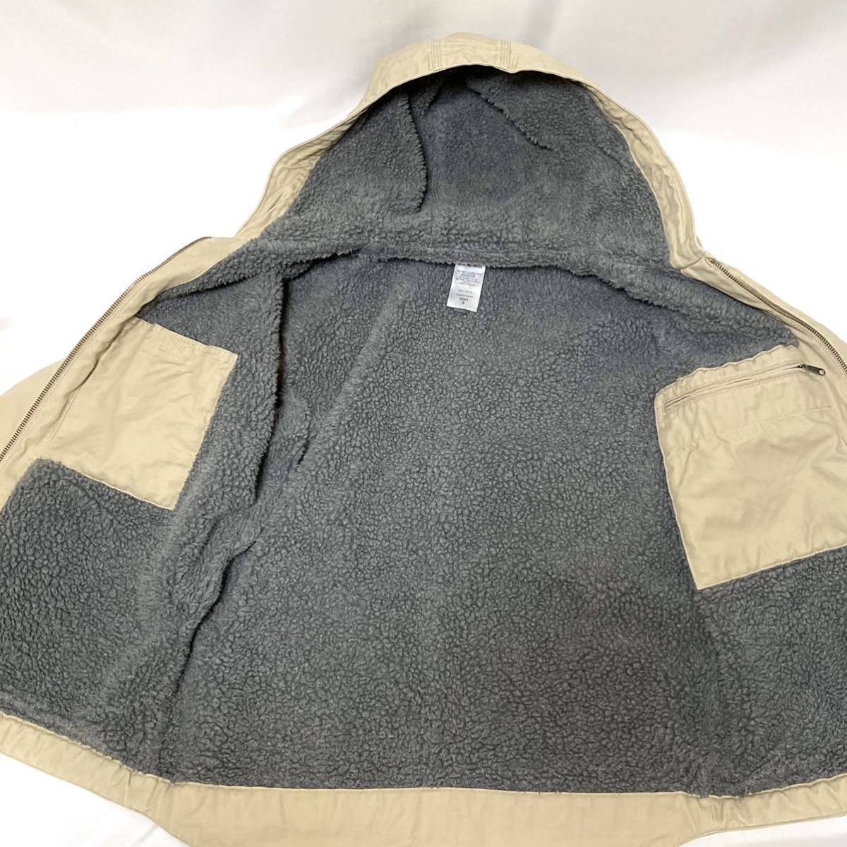 08年製 patagonia Lined Canvas Hoody パタゴニア ラインド キャンバス フーディ オーガニックコットン パイル ボア パーカー ダック地 S_画像4