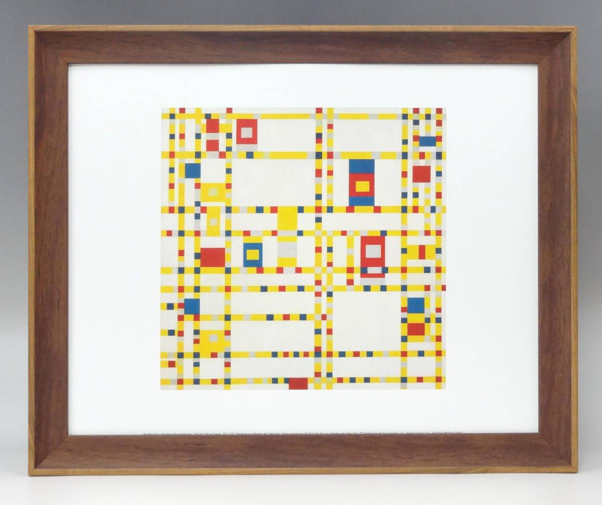 新品☆額付アートポスター◇ピエト・モンドリアン☆Piet Mondrian☆絵画☆壁掛け☆抽象☆インテリア☆114_画像1