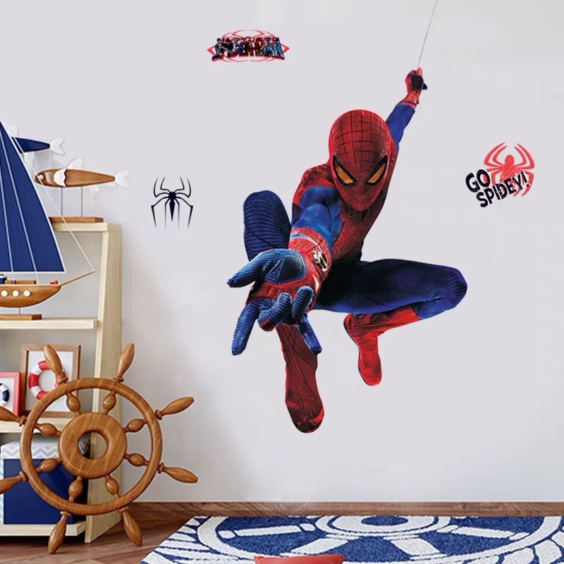 （NO.246）DIY剥がせる飾り 壁紙 ウォールステッカー 綺麗な仕上がり 子供ルーム 壁シート 模様替え 壁飾り 雰囲気替え スパイダーマンの画像6
