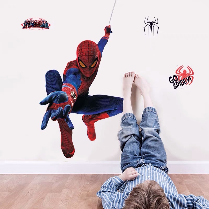 （NO.246）DIY剥がせる飾り 壁紙 ウォールステッカー 綺麗な仕上がり 子供ルーム 壁シート 模様替え 壁飾り 雰囲気替え スパイダーマンの画像3