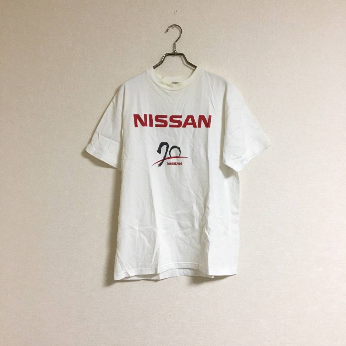 NISSAN ニッサン70周年記念 半袖 Tシャツ Lサイズ 白 ホワイト スカイライン シルビア_画像1