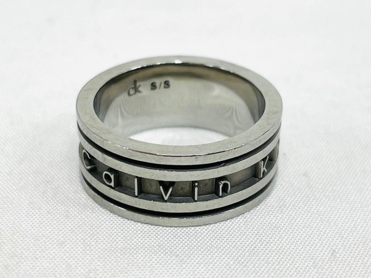 H623*0.5　CK　Calvin Klein　カルバンクライン　S/S　リング　指輪　9号サイズ　アクセサリー　_画像2