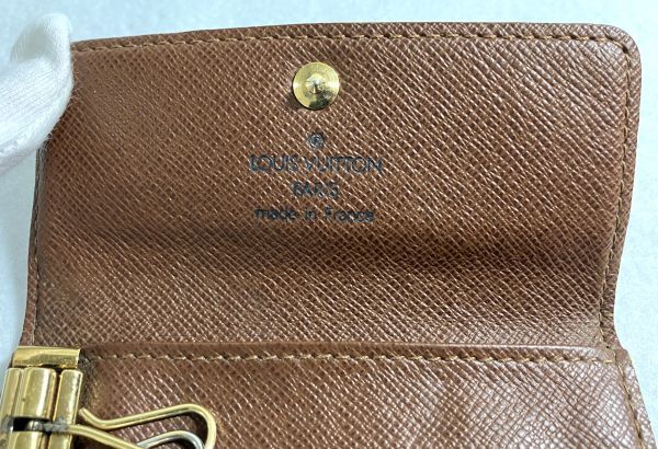 長期保管品 Louis Vuitton M62631 ミュルティクレ4 モノグラム キーケース TH2007 ルイヴィトン キーリング 4連フック メンズ レディース_画像6