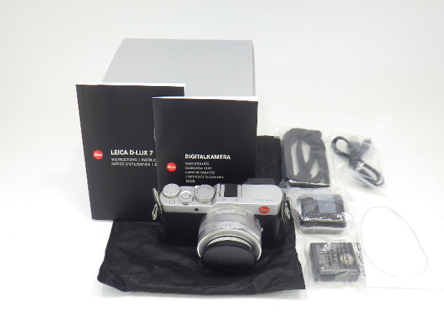 h4A021Z900 美品 LEICA ライカ D-LUX7 シルバー デジタルカメラ 元箱 付属品有_画像1