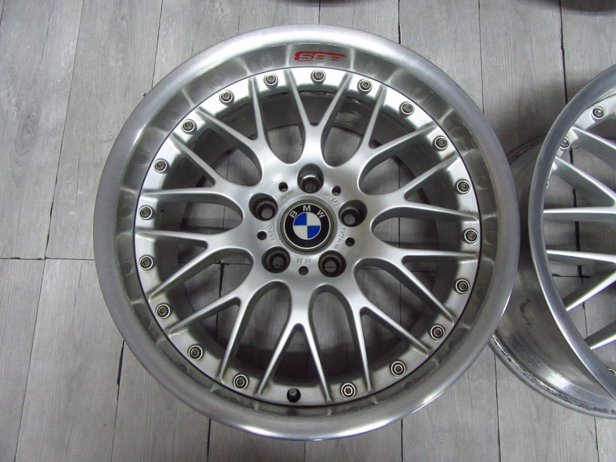 希少 BMW E38 純正OP クロススポークコンポジットⅡ BBS 製 18インチ E60 E61 E46 E36 E34 Z3 Z4 E90 E91 M3 M5 E85 E86 E84 E83 E89 の画像4