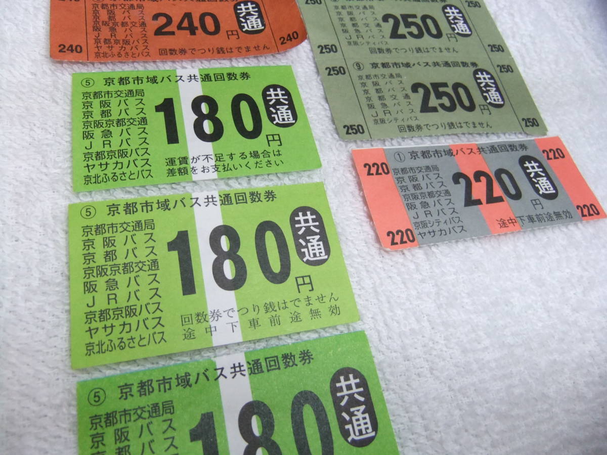 京都市バス回数券 未使用 11枚 2480円分 送料63円_画像4