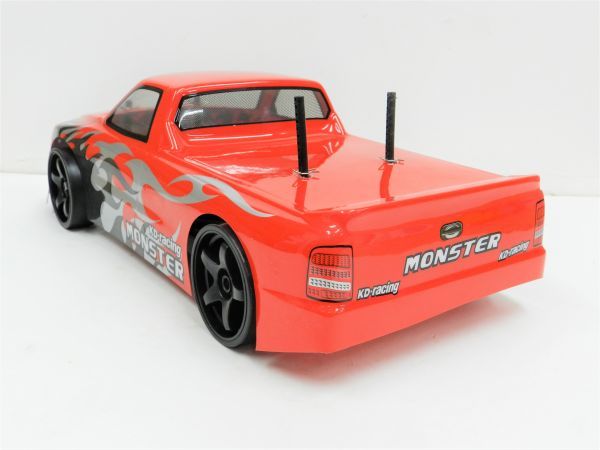  super-discount * has painted final product * full set . Japan nationwide free shipping * turbo with function 2.4GHz 1/10 drift radio controlled car Chevrolet C1500 type red 