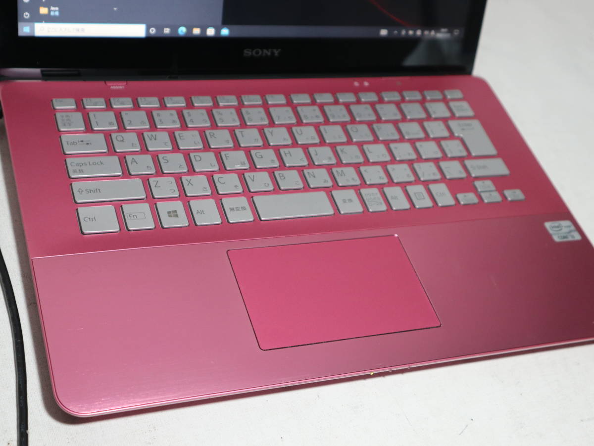 ★タッチパネル Core i3 VAIO Fit ピンク ★ 最新 win 10　Pro ≪ 大容量仕様 ≫ １TB/メモリ8G/WebCam/WiFi/Blu-ray/office2019_★USB3.0 搭載