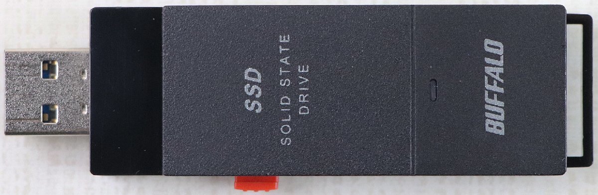 S♪中古品♪ポータブルSSD 『SSD-SCT500U3-BA』 BUFFALO/バッファロー 500GB USB 3.2 Gen 2対応 テレビ対応 USB変換アダプターA to C付き_画像4