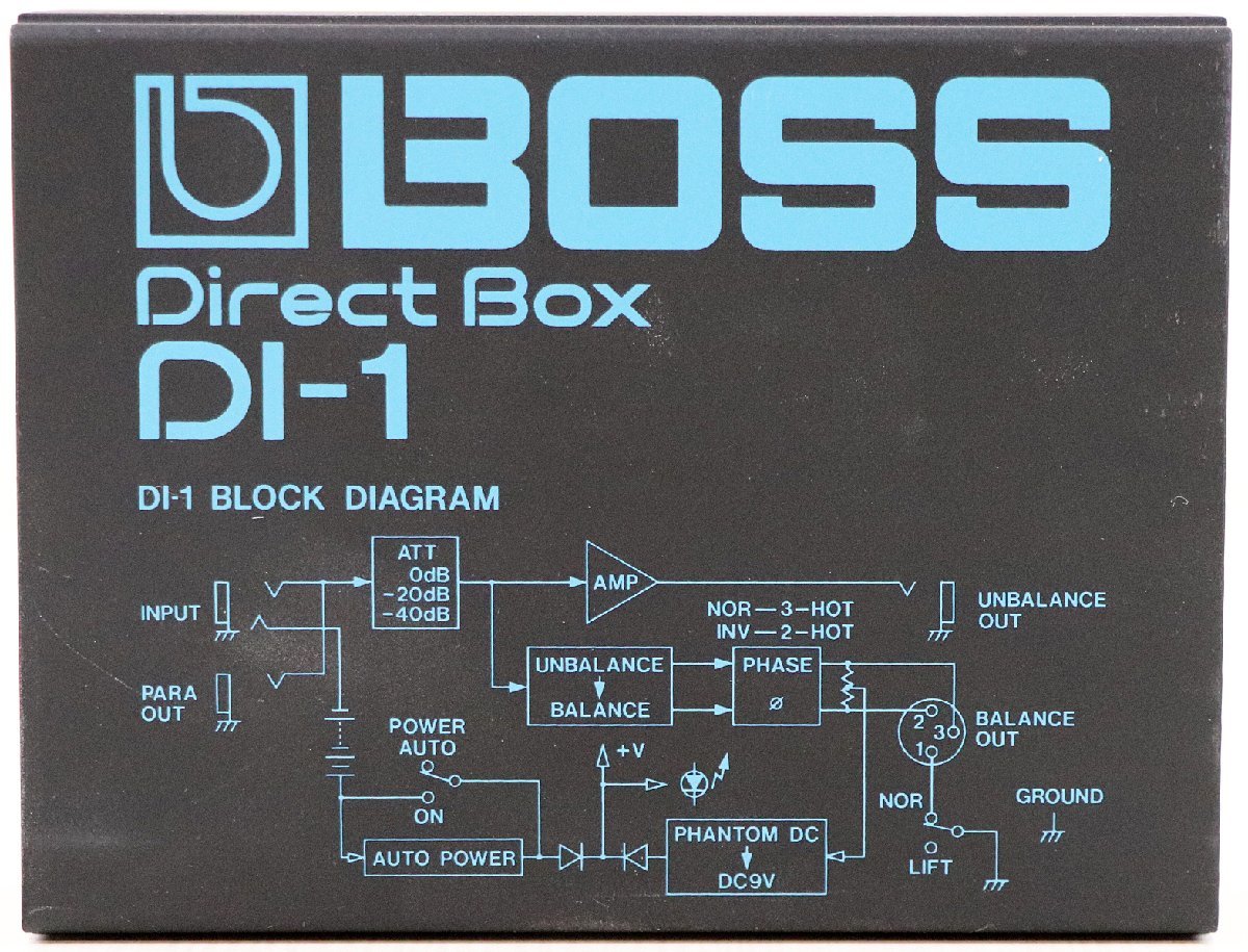 S♪未使用品♪エフェクター 『DI-1』 BOSS/ボス(ローランド) アクティブ型ダイレクトボックス 周波数特性：20Hz～40KHz (+0.5/-1 dB)_画像4