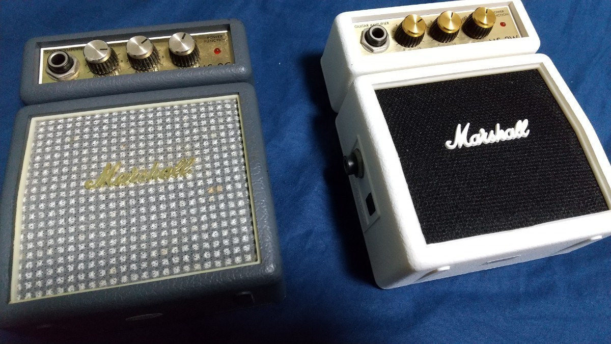 MARSHALL 小型ギターアンプ２個セット MS-2C MS-2W ステレオ_画像8