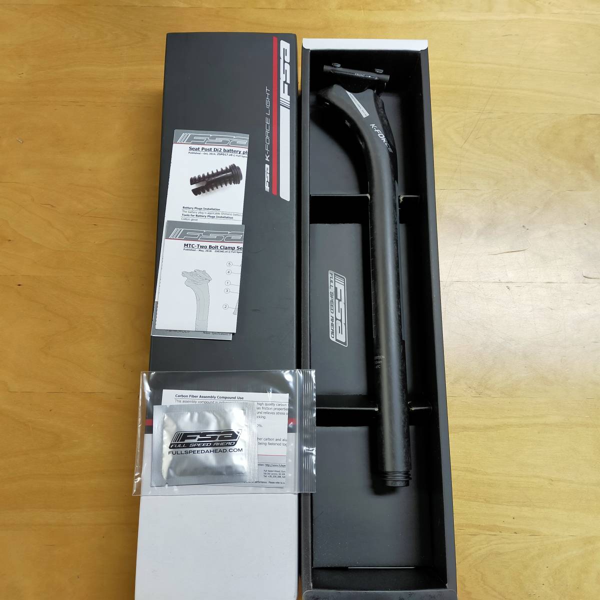 K-FORCE LIGHT 27 2×350㎜ セットバック25㎜ カーボン FSA K-FORCE LIGHT 27 2×350㎜ セットバック25㎜ カーボン FSA