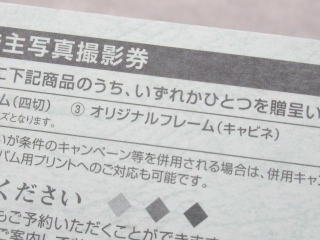 ◆未使用 スタジオアリス 株主優待 株主写真撮影券 非売品 有効期限2025年2月28日(金)まで Studio Alice◆_画像6