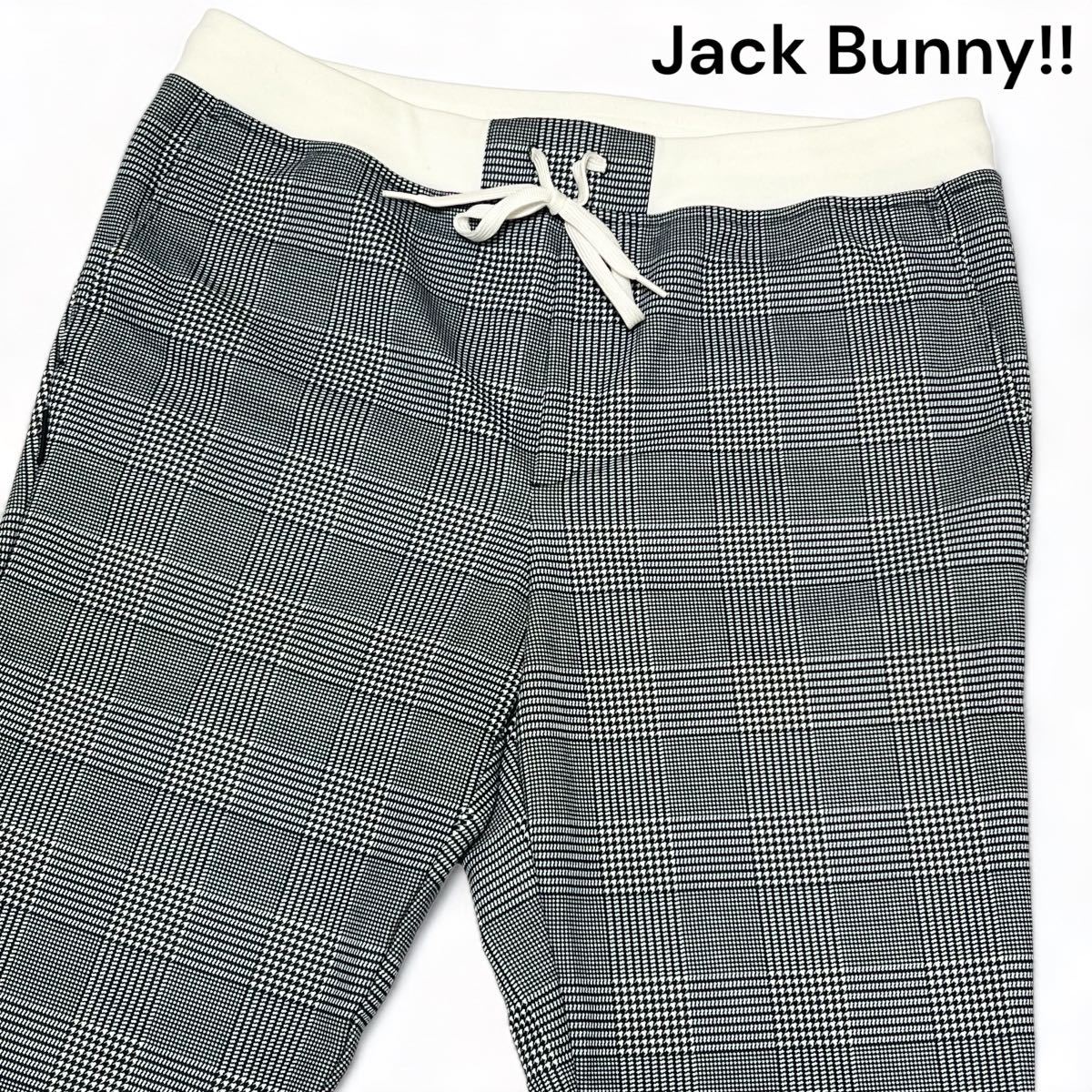 美麗品◎6サイズ!!ジャックバニー×パーリーゲイツ【2020年モデル】JACK BUNNY グレンチェック スウェット パンツ ゴルフウェア◎メンズ_画像1