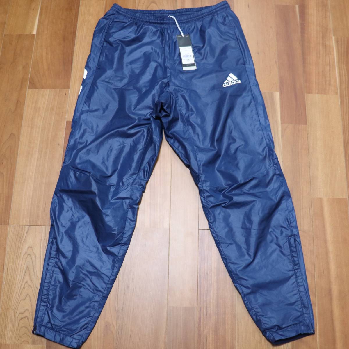 ★激安（M）上下セット【adidas】アディダス 野球 ベースボール 5T ウィンドブレーカー パンツセット 中綿 青★_画像6