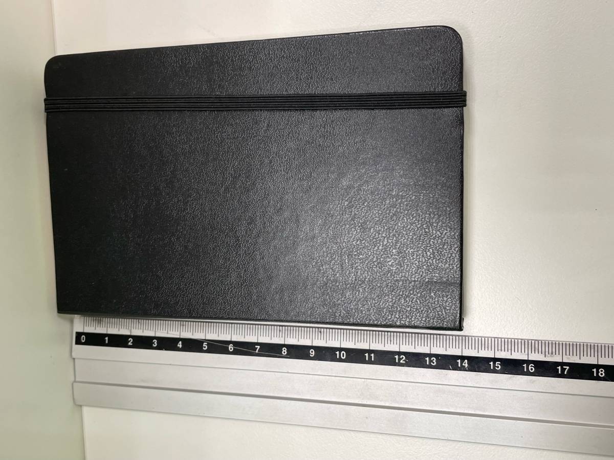 【B12256TY】未使用保管品 MOLESKINE モレスキン 手帳 ブラック 小型 ポケット付きの画像7