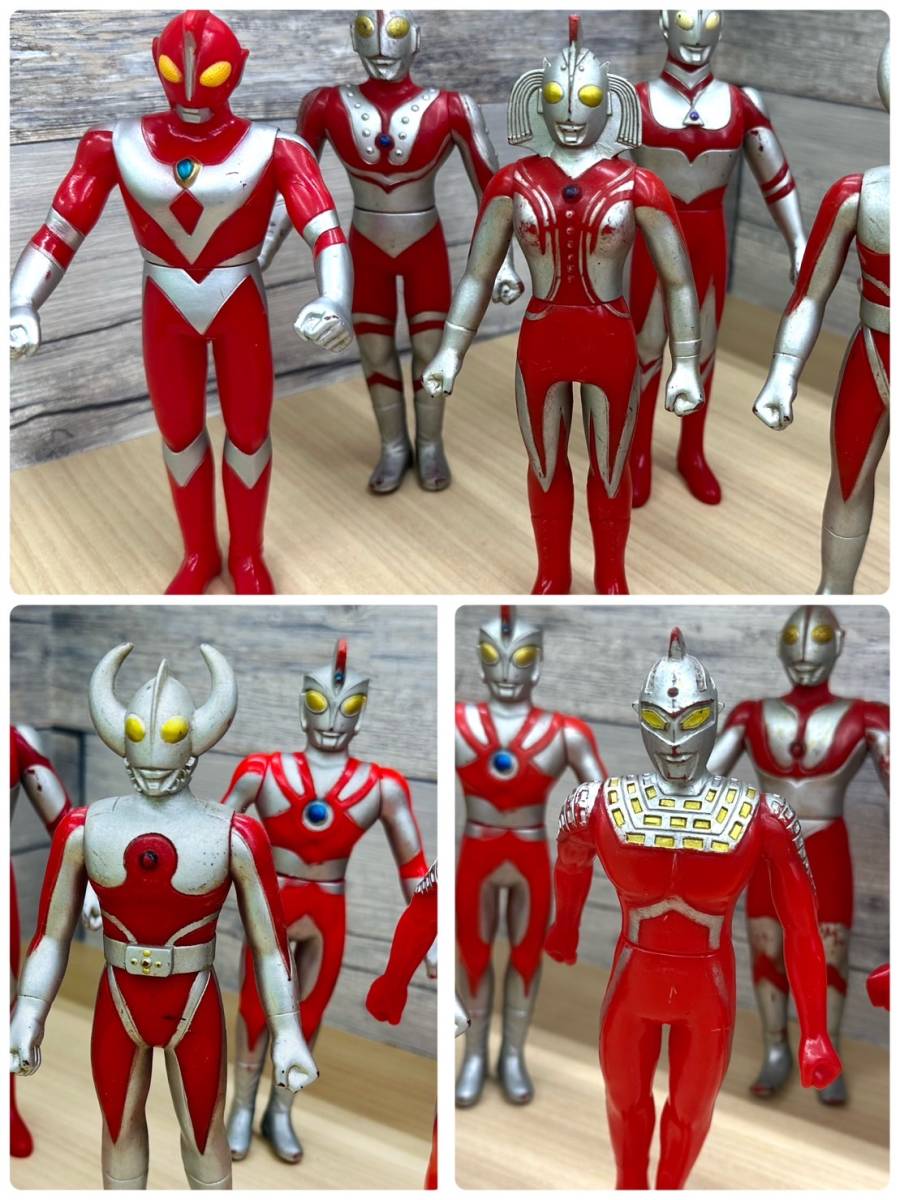 【E895AM】ソフビ フィギュア おまとめ 仮面ライダー ウルトラマン 戦隊もの 当時物 特撮ヒーロー まとめ 20体以上～_画像3