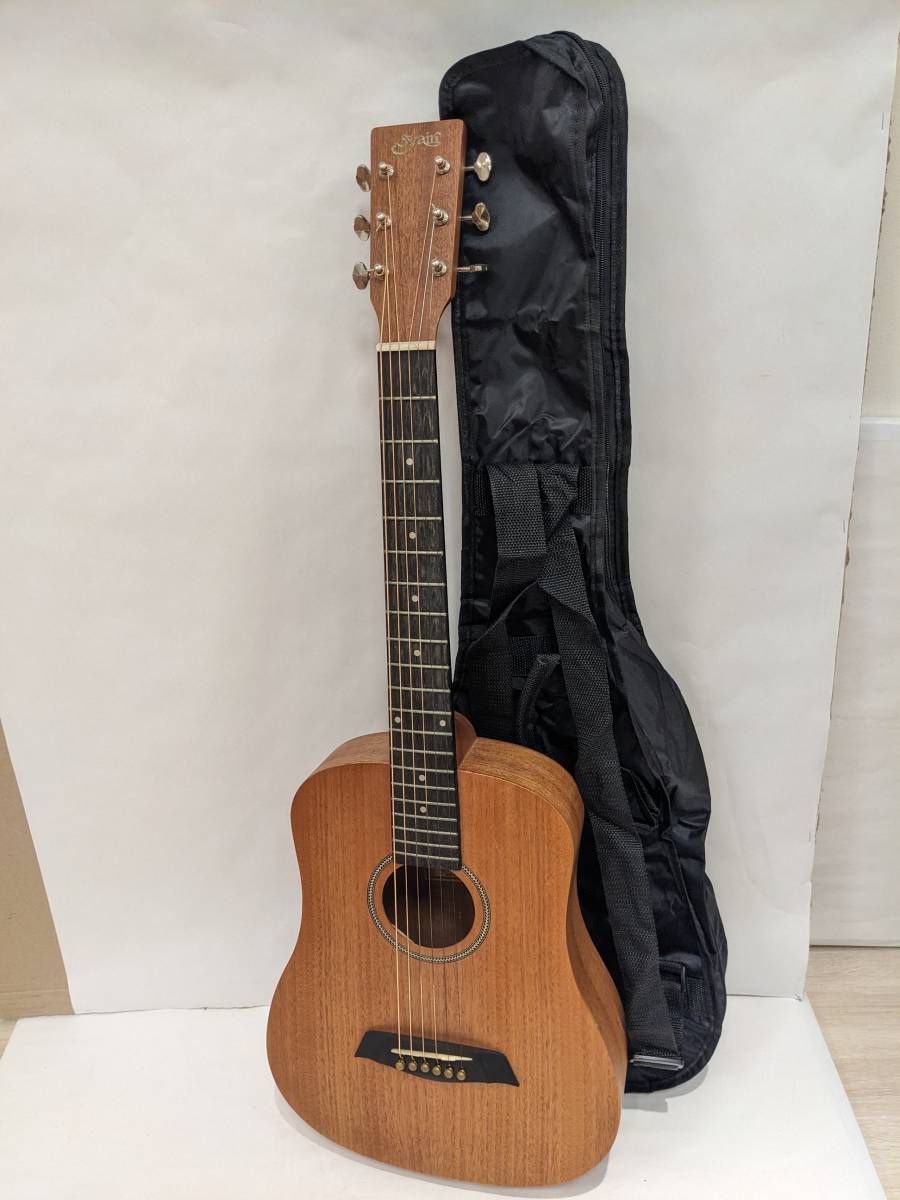 【B13074AK】S.Yairi ヤイリ ミニアコースティックギター ミニギター Compact Acoustic Series YM-02/MH マホガニー ソフトケース付属_画像10