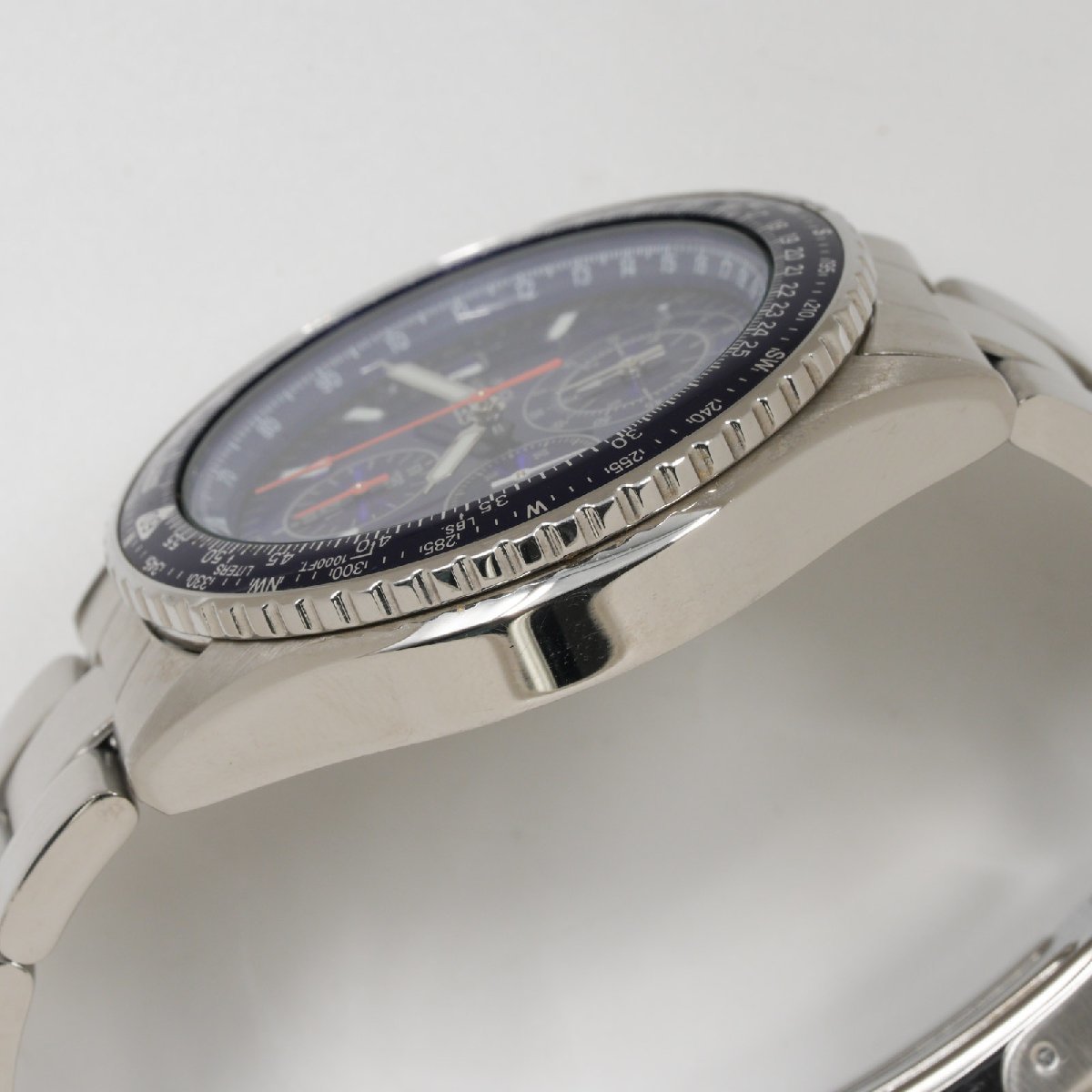 セイコー SEIKO 腕時計 フライトマスター クロノグラフ デイト SND255P1 7T92-0CF0 クオーツ メンズ 中古 動作品 [質イコー]_画像3