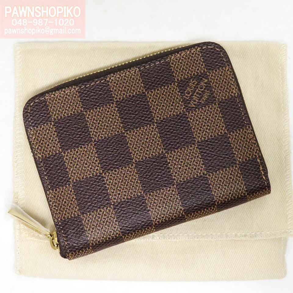 ルイヴィトン LOUIS VUITTON ダミエ ジッピー・コインパース／小銭入れ N63070 RFID 新品同様 [質イコー]_画像1