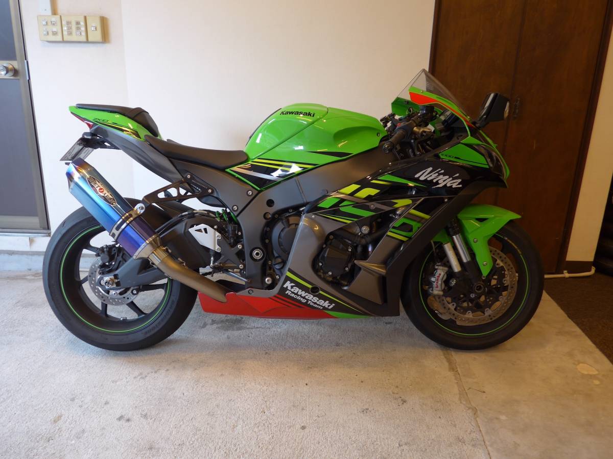 ■【売切・最落無】Kawasaki Ninja ZX-10R A-TECH アンダーカウル！_車両に取付けていた時の状態