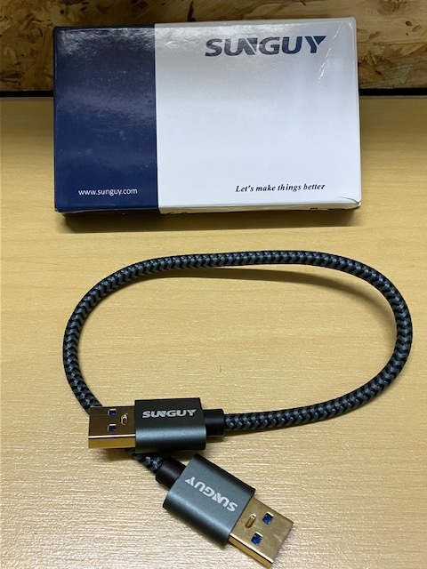 USB 3.0 ケーブル 0.3M 短い SUNGUY USBケーブル 金メッキコネクタ 5Gbps高速データ転送 USB USBケーブル ナイロン- 30CM_こちらがお送りする品になります。
