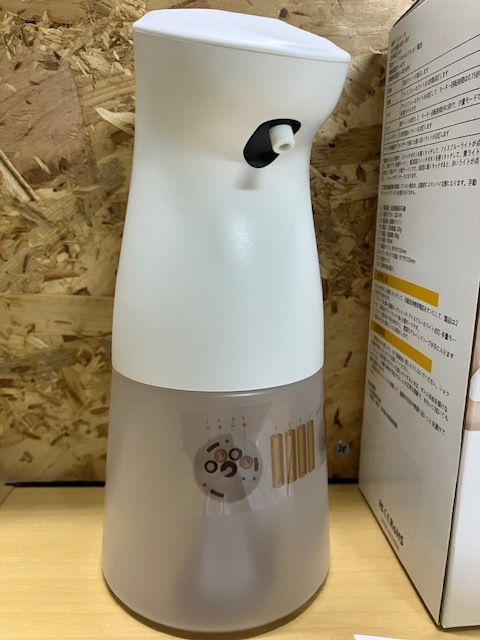  soap dispenser automatic guidance contactless auto sensor .. amount 2 -step adjustment 450ml high capacity battery type IPX3 waterproof Japanese owner manual attaching .