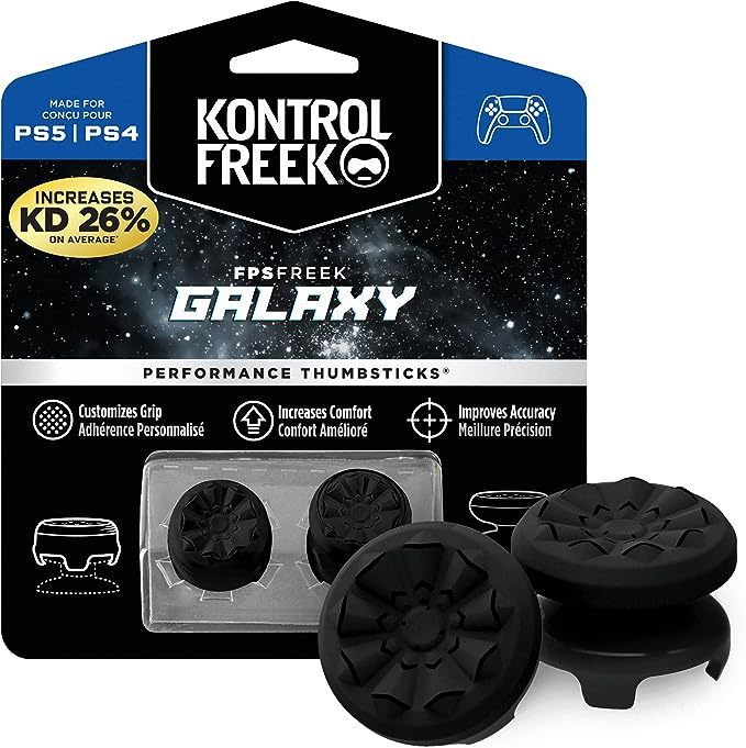 KontrolFreek (コントロールフリーク) FPS フリーク Galaxy ブラック プレイステーション4(PS4)/プレイステーション5(PS5)用 ブラック _画像1