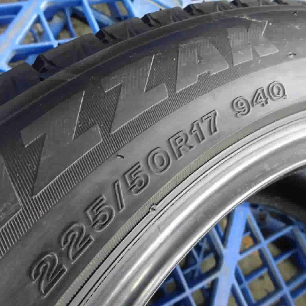 冬4本SET 会社宛 送料無料 225/50R17 94Q ブリヂストン ブリザック VRX3 2022年製 レクサス GS クラウン マジェスタ スカイライン NO,Z4849_画像6