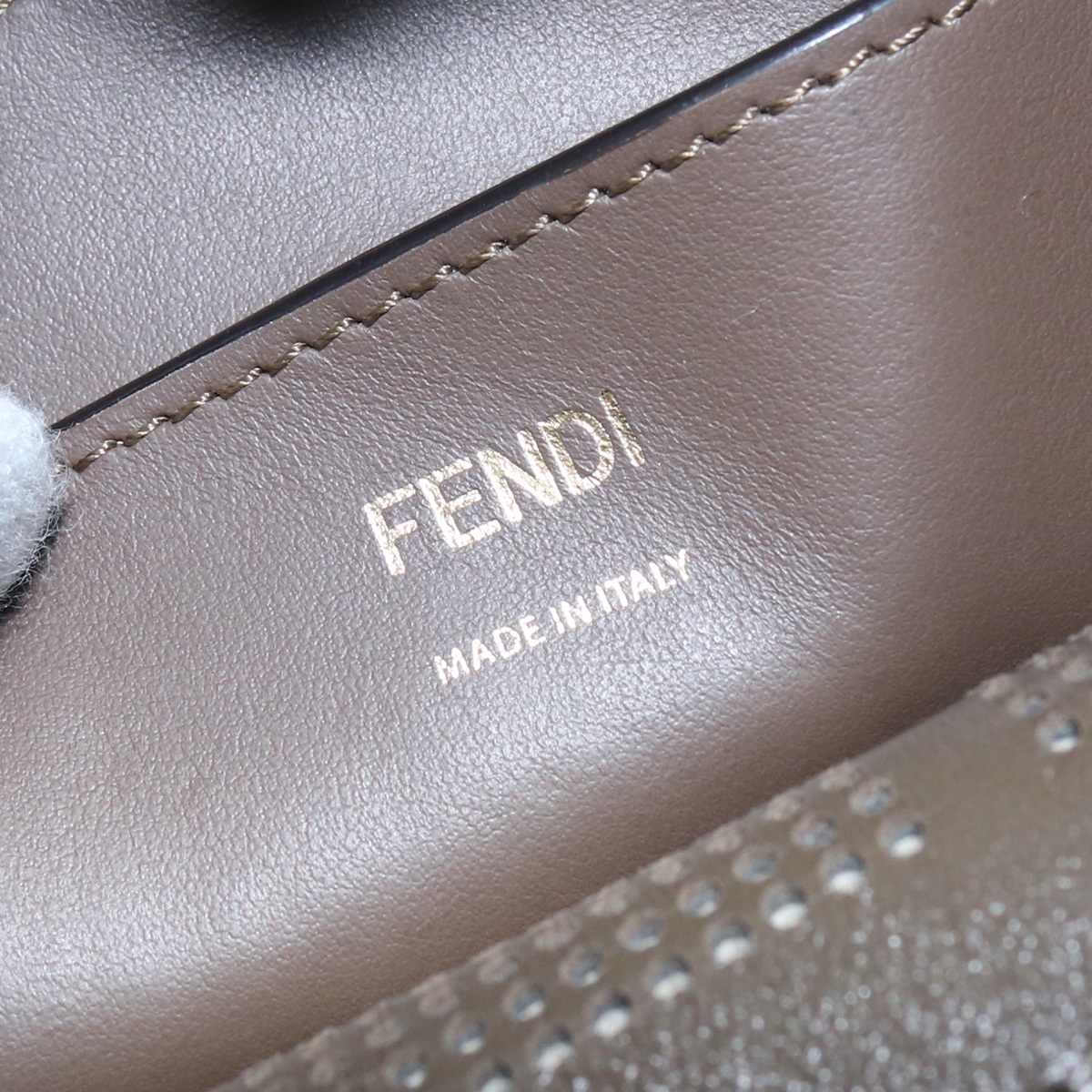 中古良品フェンディFENDI モン トレゾール スモール レザー ハンドバッグ 8BT309 A7S ランク：A us-2_画像6