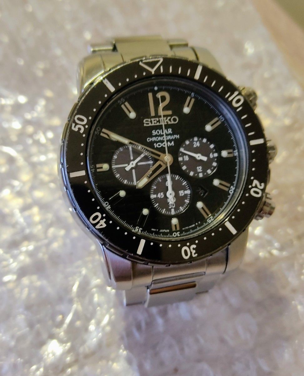 値下げ SEIKO 『ソーラークロノグラフ』V175-0CH0【海外モデル 値下げ SEIKO 『ソーラークロノグラフ』V175-0CH0【海外モデル