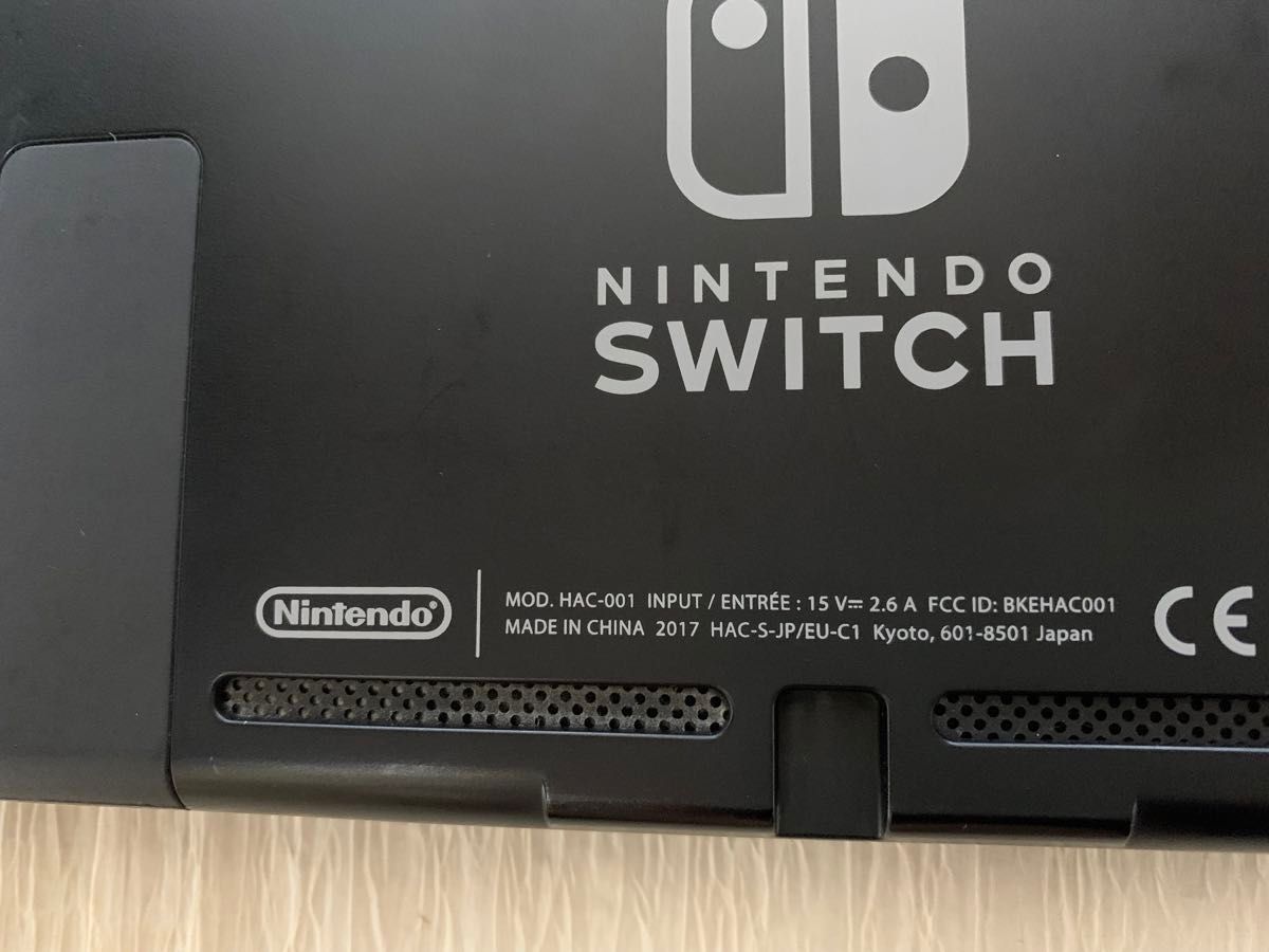 Nintendo switch 本体　グレー 箱、ジョイコン無し