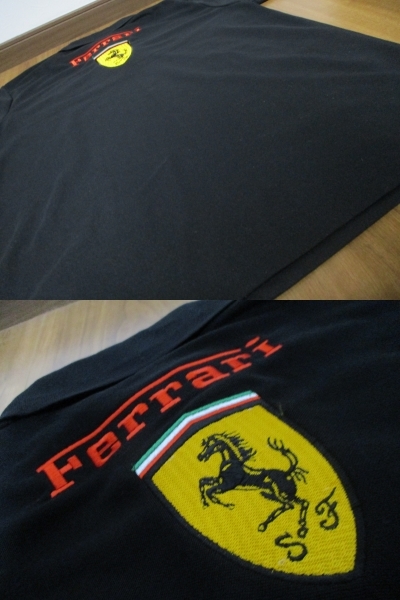 Ferrari フェラーリ 跳ね馬 刺繍 ポロシャツ Lサイズ_画像8