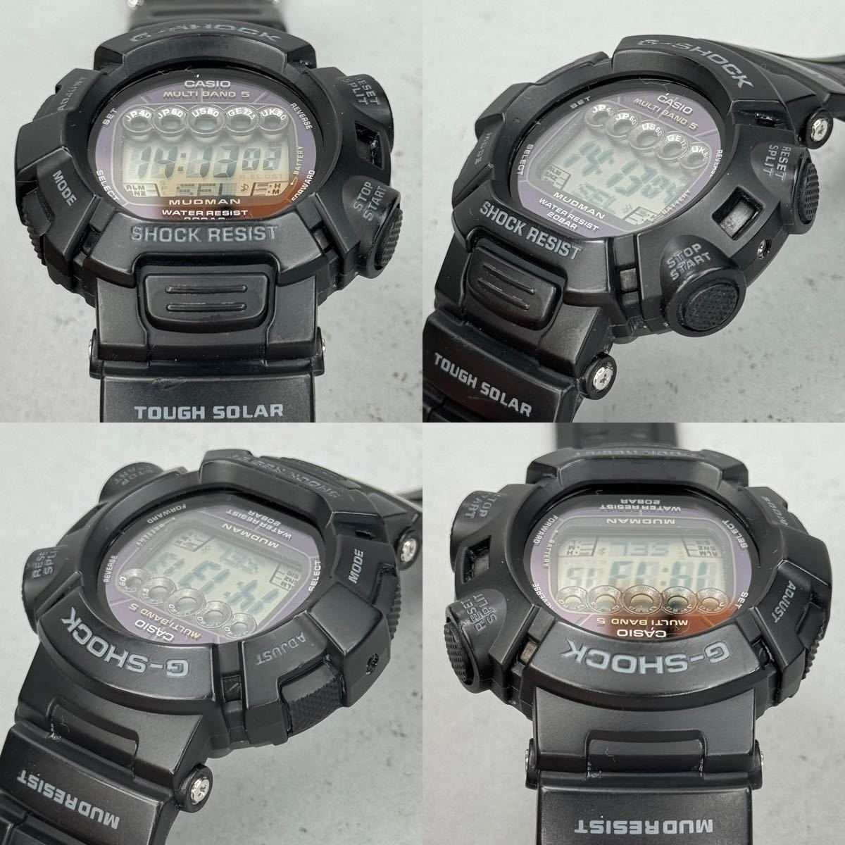 極美品 G-SHOCK GW-9000-1JF MUDMAN マッドマン タフソーラー 電波受信 電波ソーラー マルチバンド5 ブラック デジタル マッドレジスト_画像4