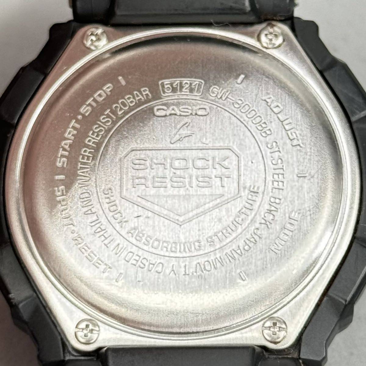 極美品 G-SHOCK GW-3000BB-1AJF グラビティマスター スカイコックピット タフソーラー 電波受信 電波ソーラー マルチバンド6 ブラック_画像8