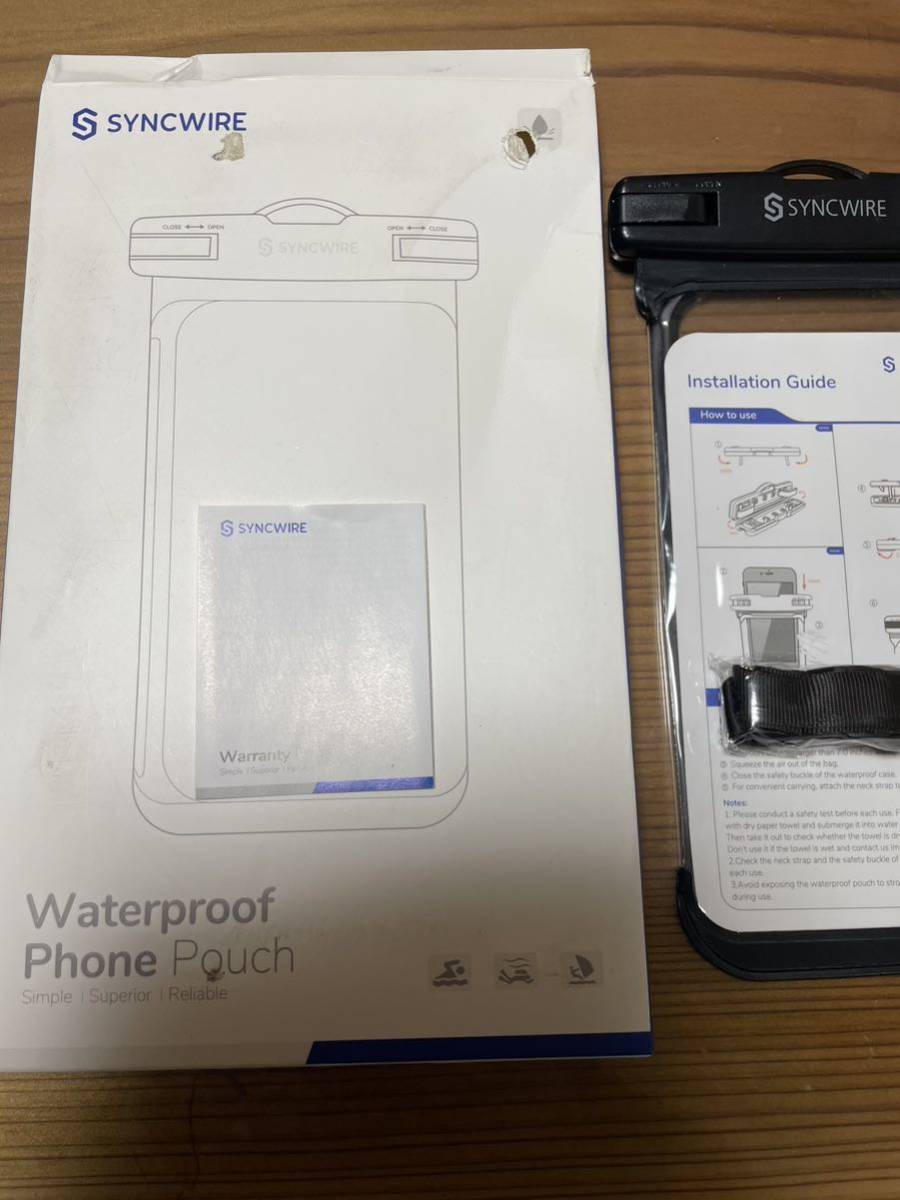 c81訳あり格安【 2枚セット 】Syncwire 防水ケース スマホ用 iPhone 防水ケース IPX8認定 Face ID認証 完全防水 保護密封 (ブラック)の画像8