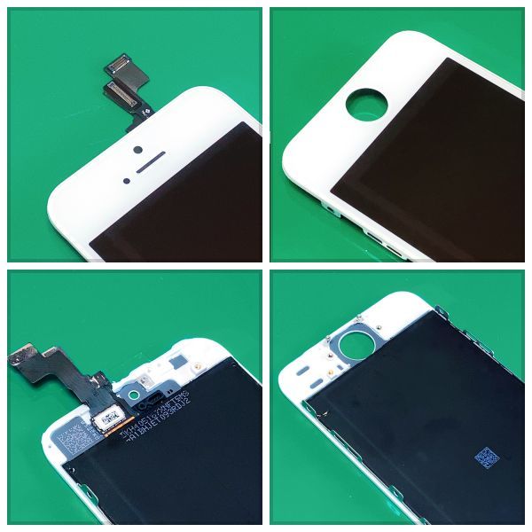 純正再生品 iPhoneSE1 フロントパネル 白 純正液晶 自社再生 業者 LCD 交換 リペア 画面割れ iphone 修理 ガラス割れ ディスプレイ 工具無_画像2