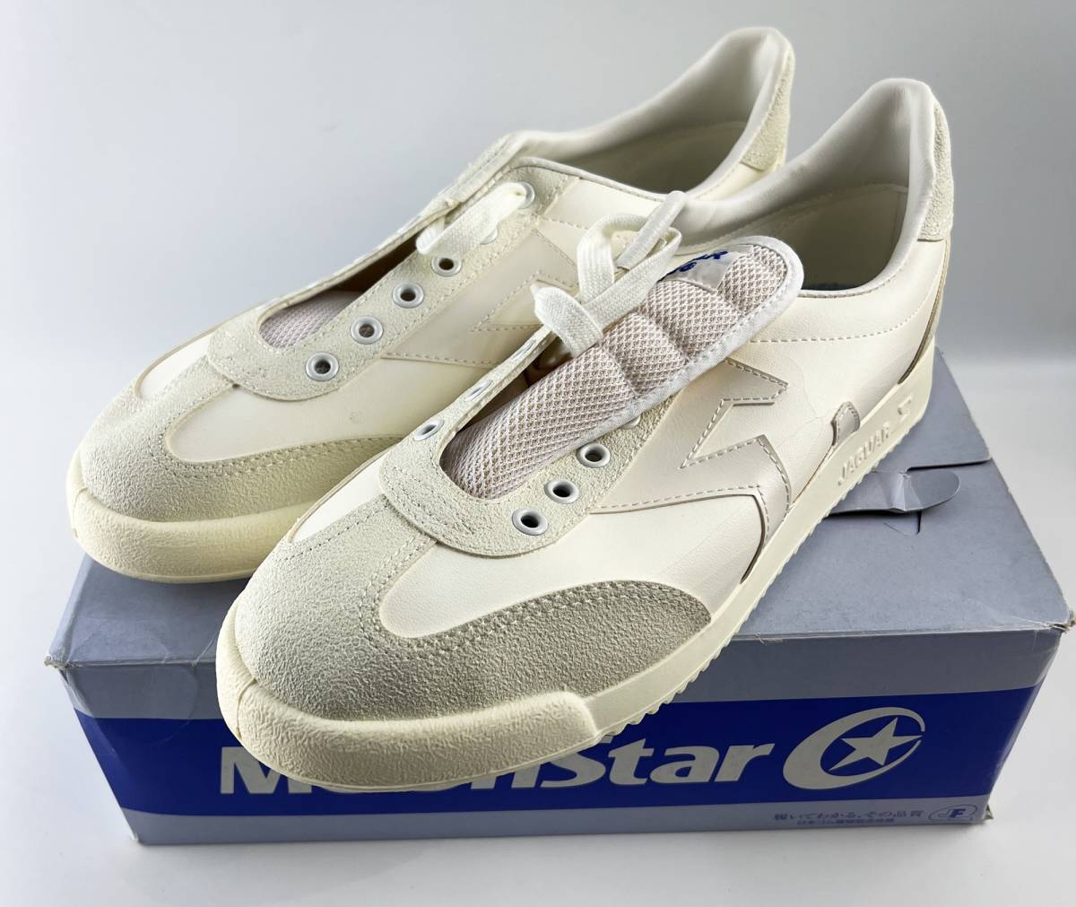未使用　ムーンスター メンズ/レディース スニーカー 日本製 軽量 ジャガーΣ04 ホワイト moonstar　27ｃｍ　作業靴　運動靴_画像1