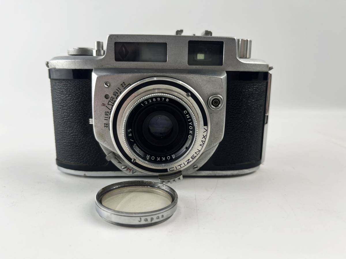 当時物 コンパクトフィルムカメラ レンジファインダー MINOLTA ミノルタ A.2 F3.5 45mm カメラ シャッター動作確認済み_画像1