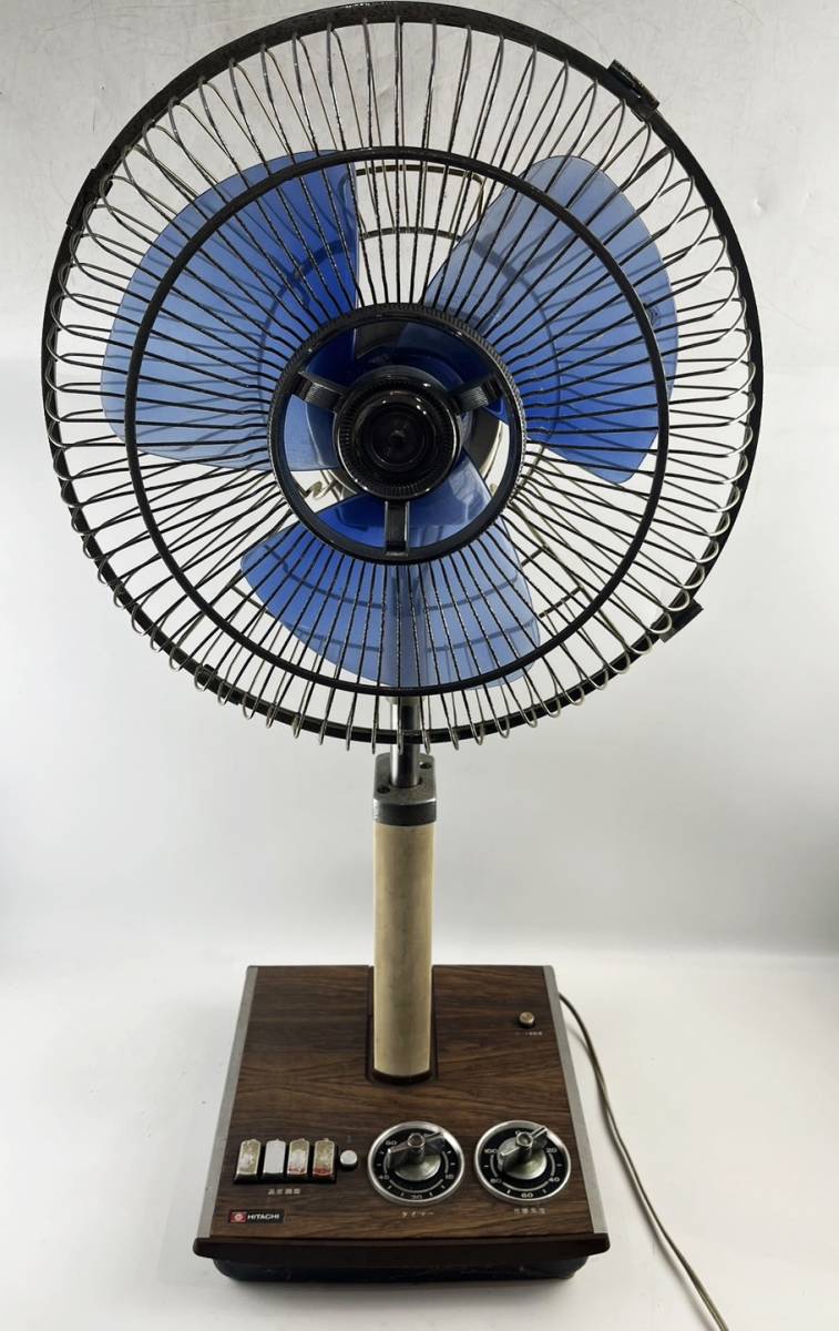 当時物 HITACHI 日立 A.C. 30CM DESK FAN H-653 扇風機 昭和レトロ 家電 コレクション ビンテージ アンティーク 動作品 1円～_画像1