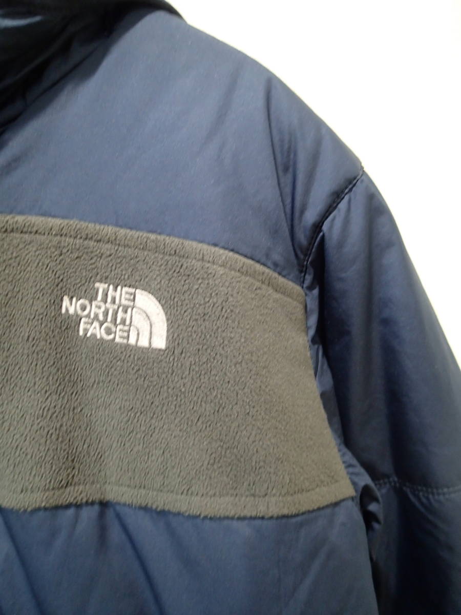 ★ザ ノース フェイス/THE NORTH FACE 150㎝★リバーシブルジャンパー（ネイビー・グレイ）/フード付きｓ823_画像3