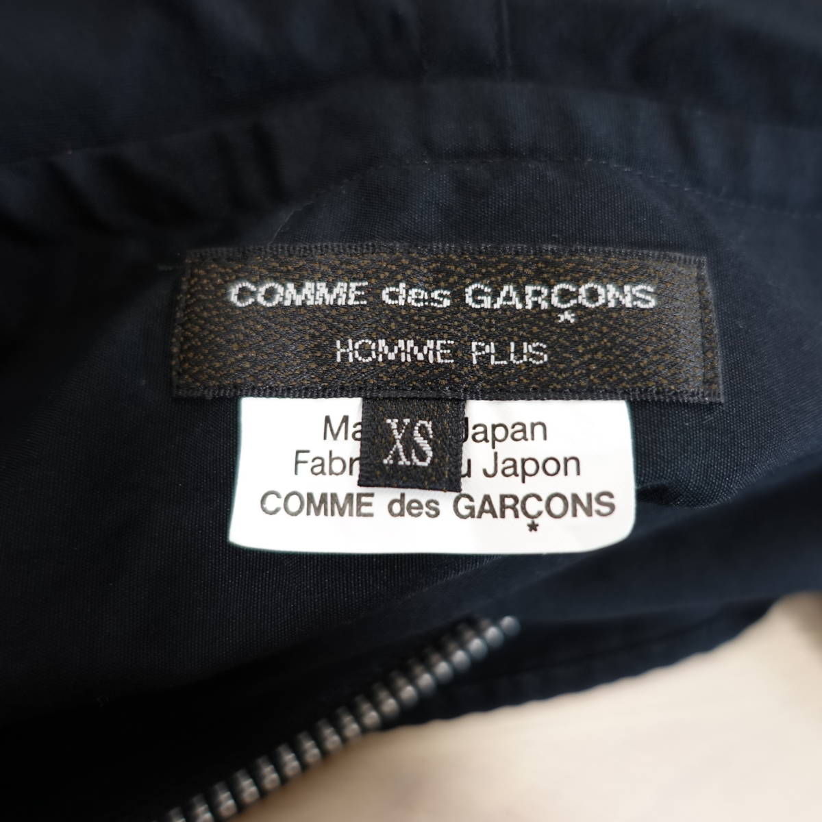 【良品】コムデギャルソンオムプリュス　春夏　シャツパーカー　COMME des GARCONS Homme Plus　サイズＸＳ　黒_画像9