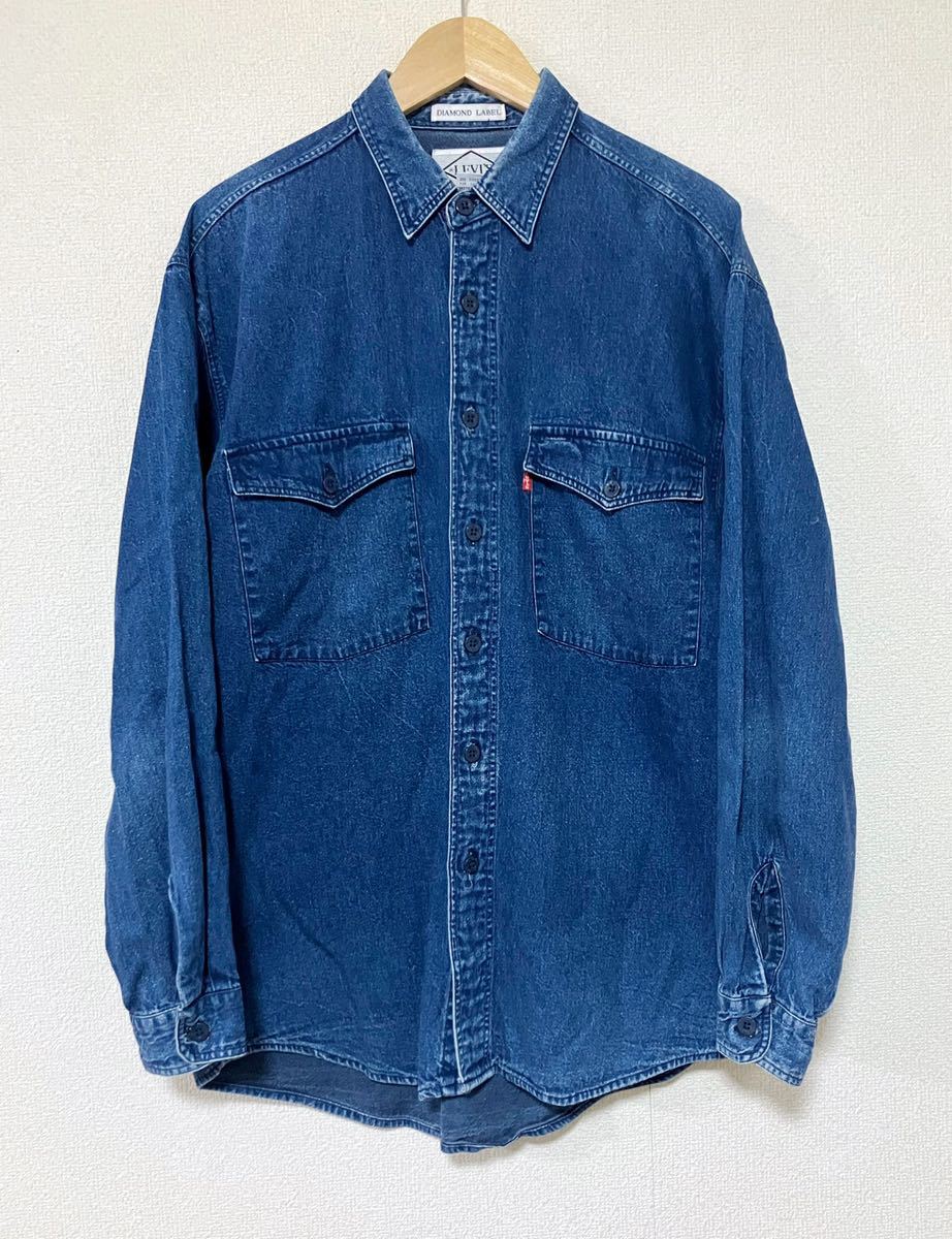 80’s Levi’s DIAMOND LABEL 長袖デニムシャツ ヴィンテージ サイズ M