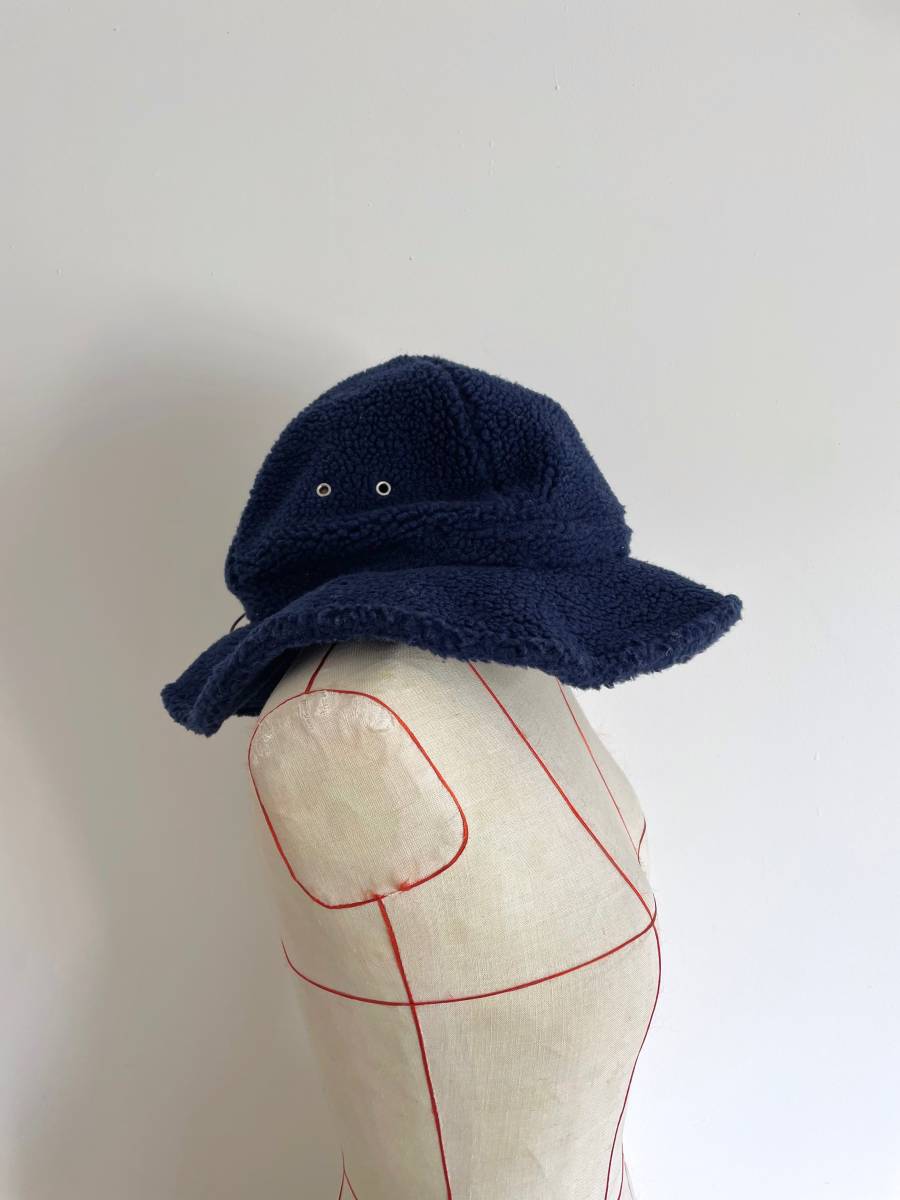 halo commodity/ハロ コモディティ/Kuna Hat/ボアハット/帽子/ポリエステル/ダークネイビー/良品美品