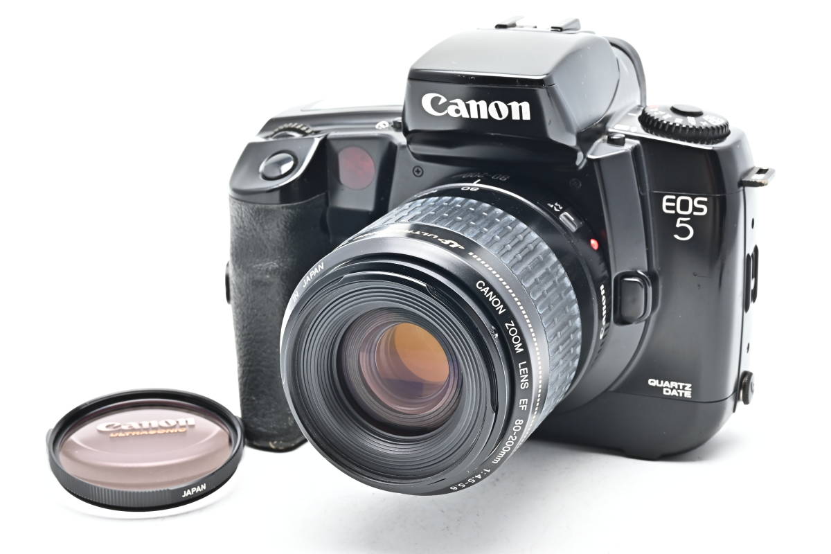 1B-789 Canon キヤノン EOS 5 EF 80-200mm f/4.5-5.6 一眼レフフィルムカメラ_画像1